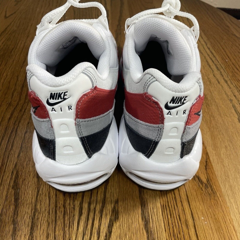 Nike Air Max 95 Essential Black White Varsity Red Grey Shoes Men Size 9 NEW - Picture 5 of 7